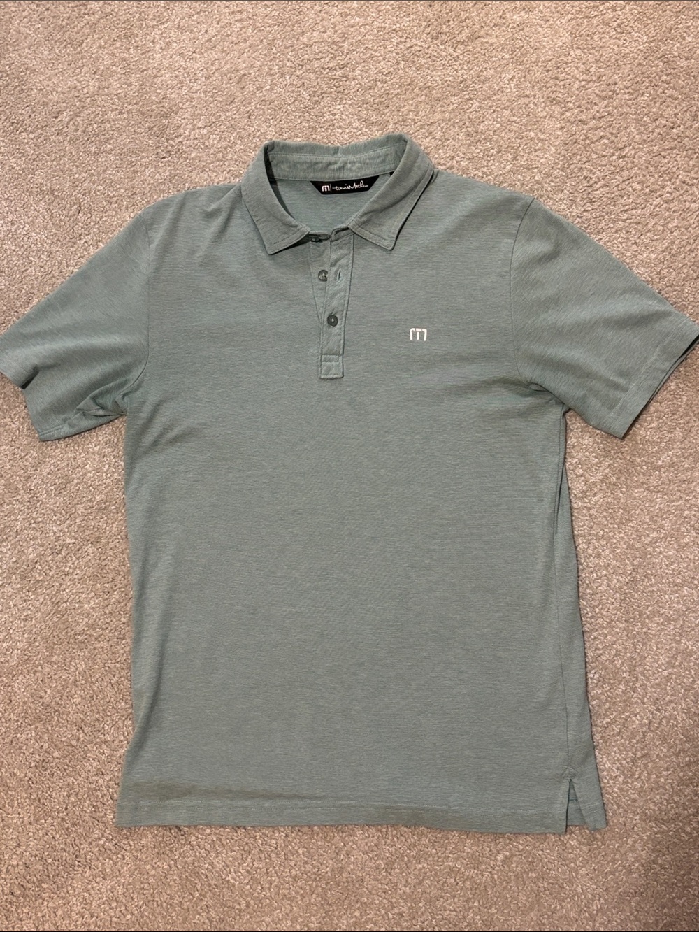 TravisMathew Men's Short Sleeve Polo - Green
